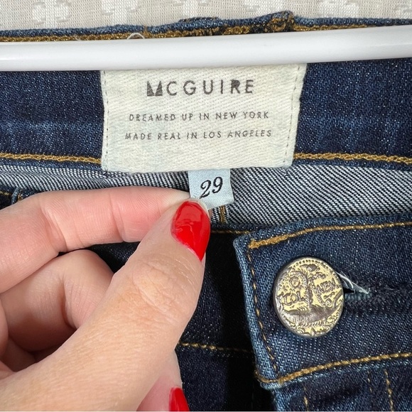 McGuire Dark Wash High Rise Flare Jeans - Picture 4 of 7